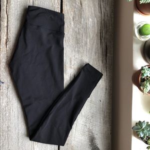 Barely worn black leggings. mid-rise yoga pants
